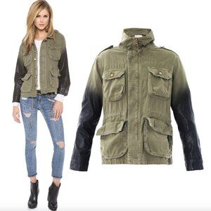 CURRENT ELLIOTT Lone Soldier utility jacket ombre sleeves sz 3 L